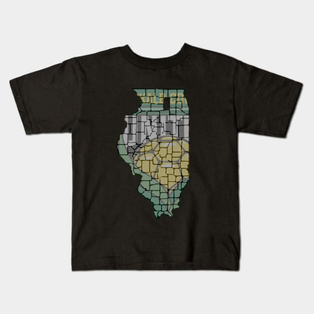 DeKalb County United Outline Kids T-Shirt by DeKalb County United